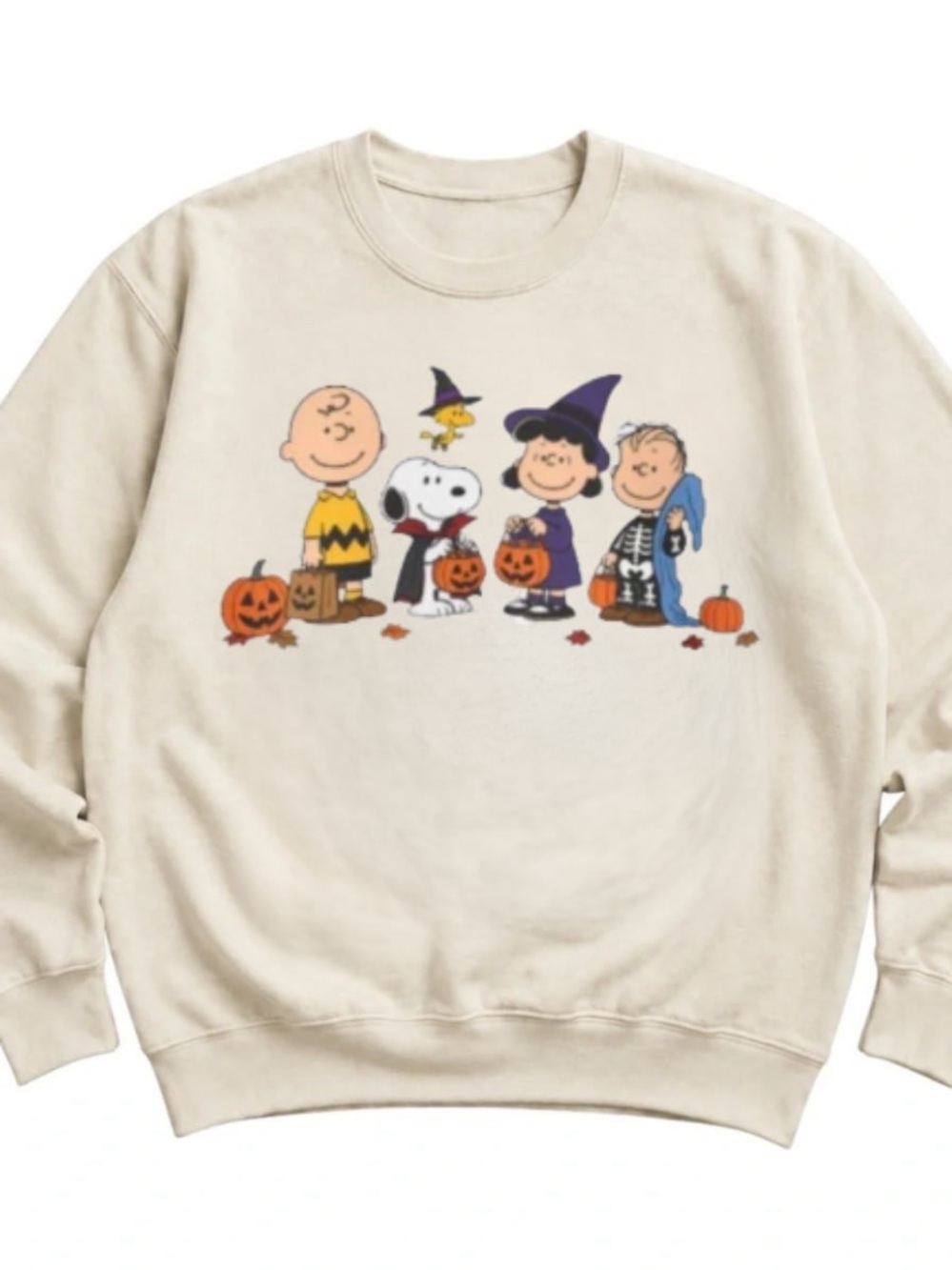 Halloween Peanuts Character Crewneck Sweatshirt